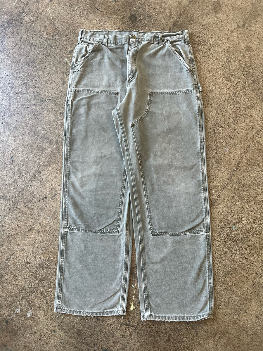 1990s Carhartt Double Knees Moss Green 35