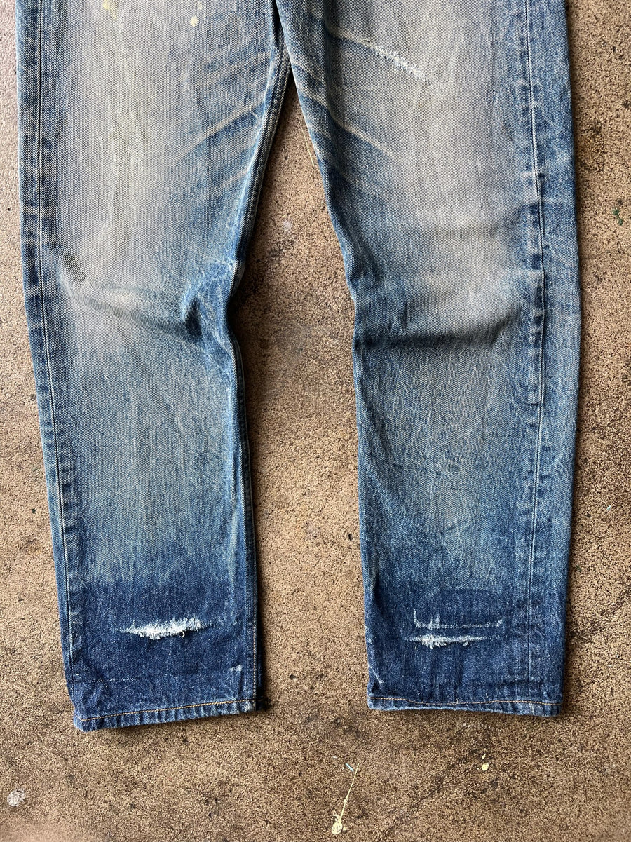 1990s Levi's 501xx Jeans Faded + Distressed 33