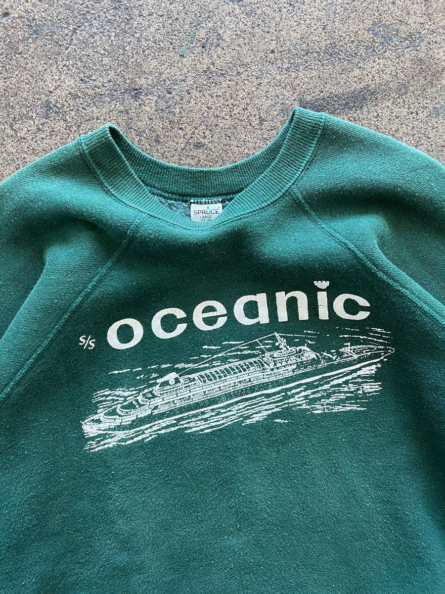 1970s Spruce Oceanic Raglan Sweatshirt
