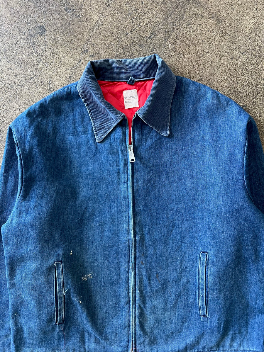 1970s Faded Blue Work Jacket