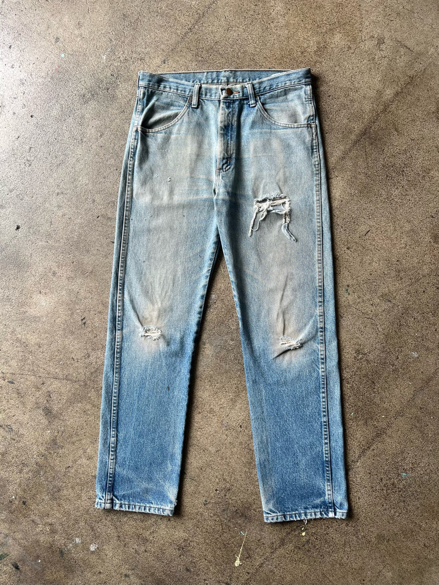 1990s Rustler Distressed Dirty Wash Jeans 33