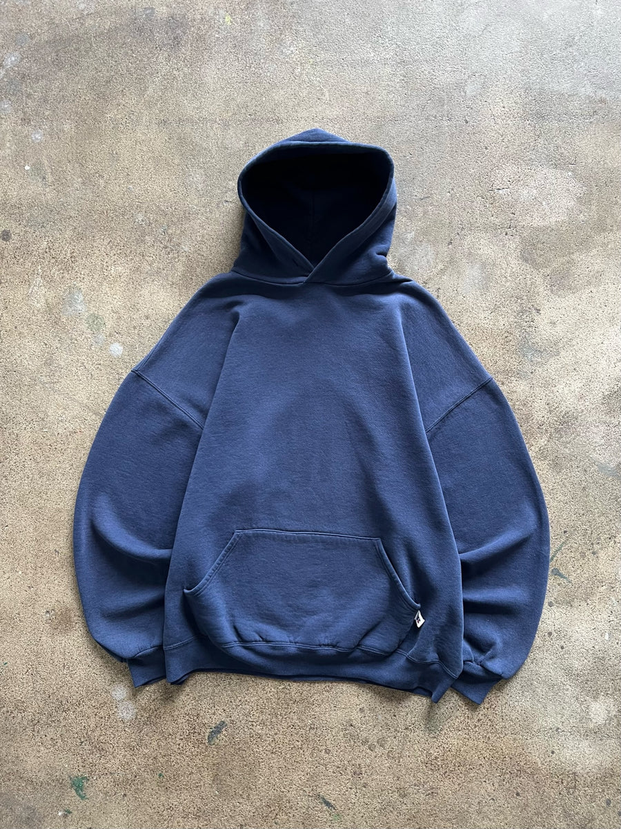 1990s Russell Faded Navy Hoodie