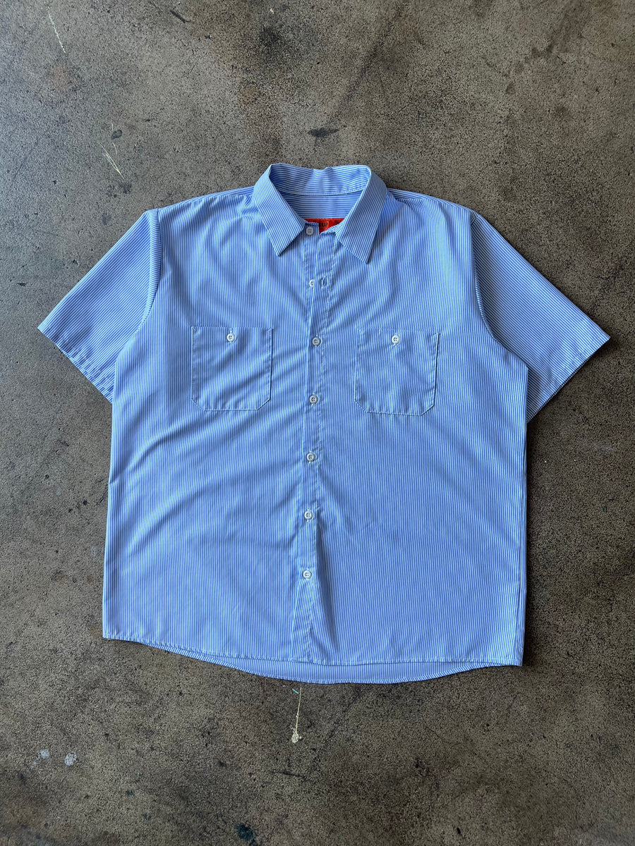 2000s Red Kap Stripe Work Shirt