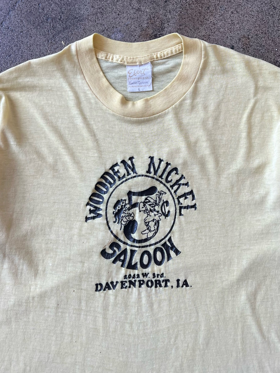 1970s Elert Wooden Nickel Saloon Tee