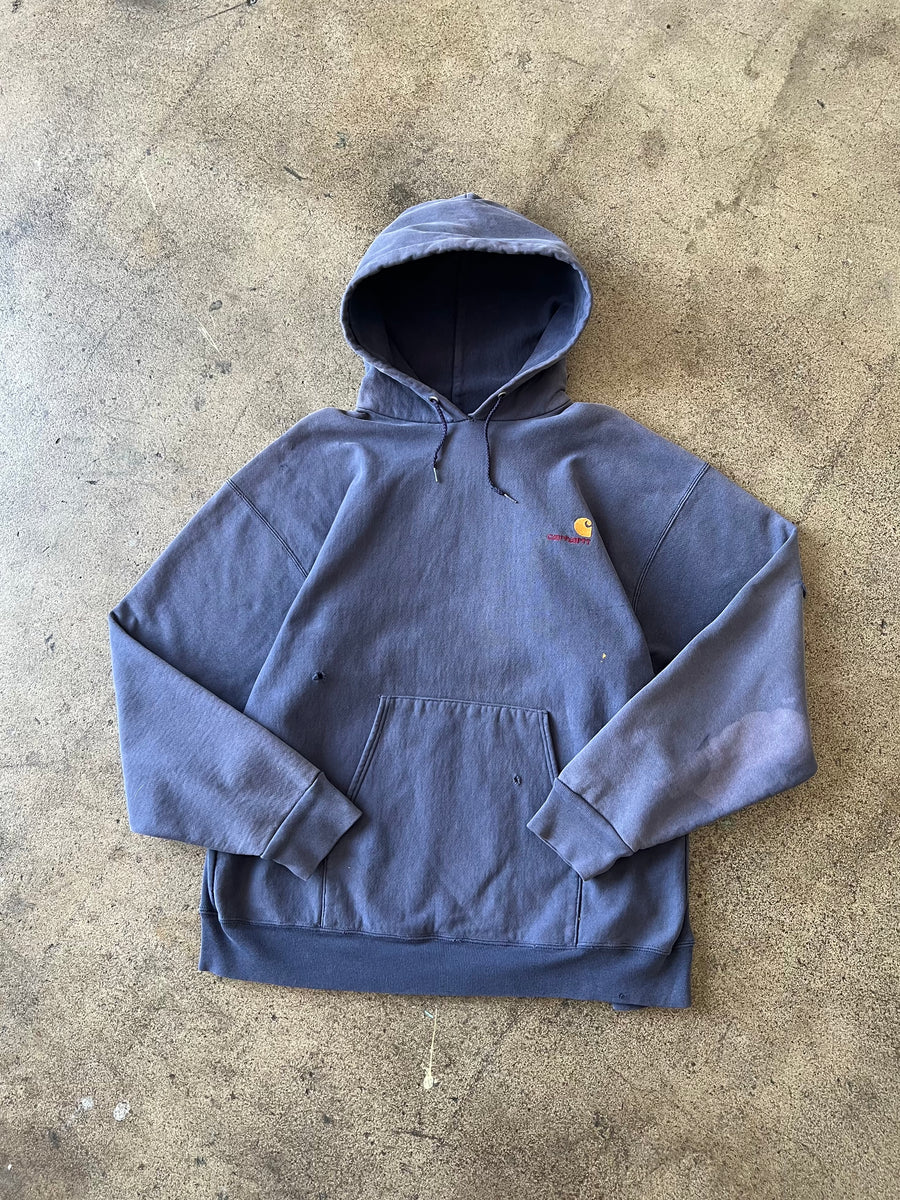 1990s Carhartt Distressed + Faded Hoodie