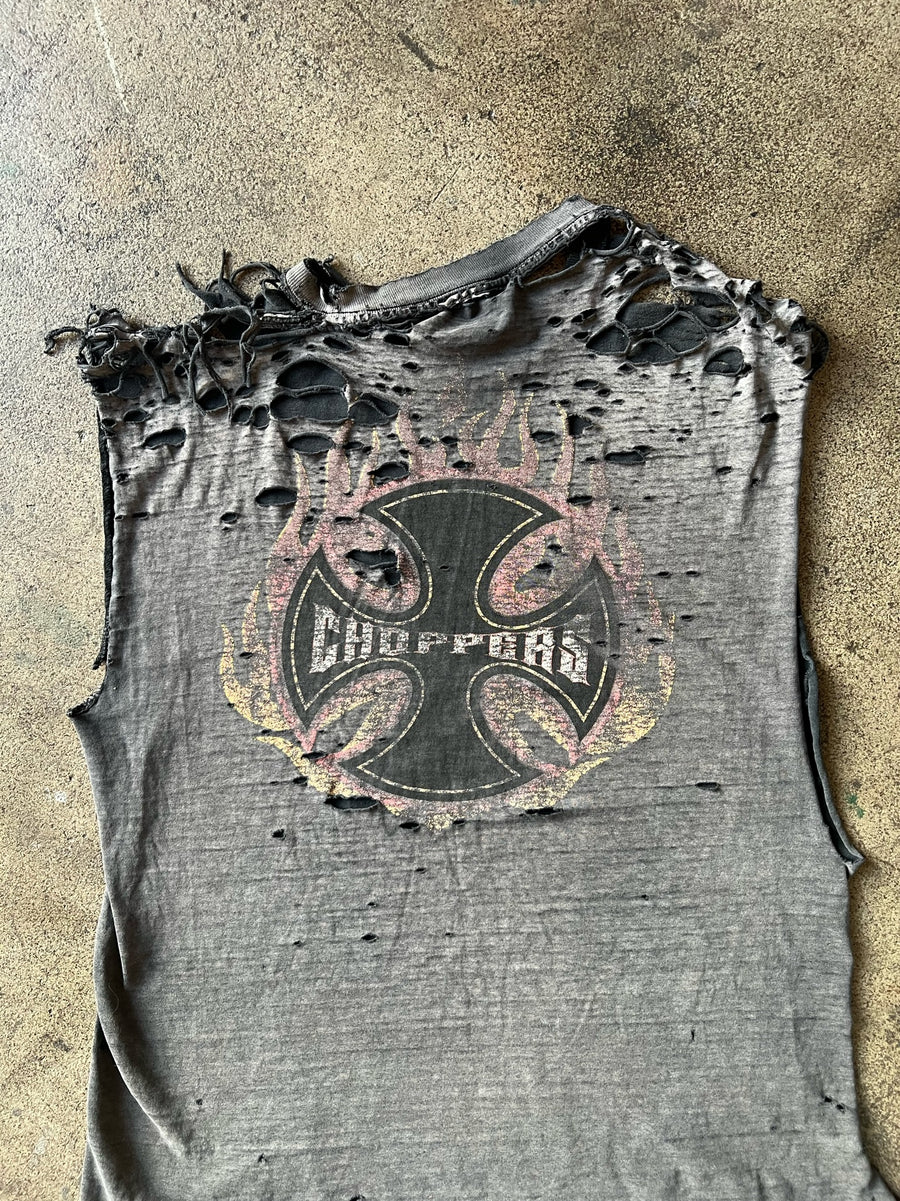 2000s Choppers Tank Thrashed + Faded