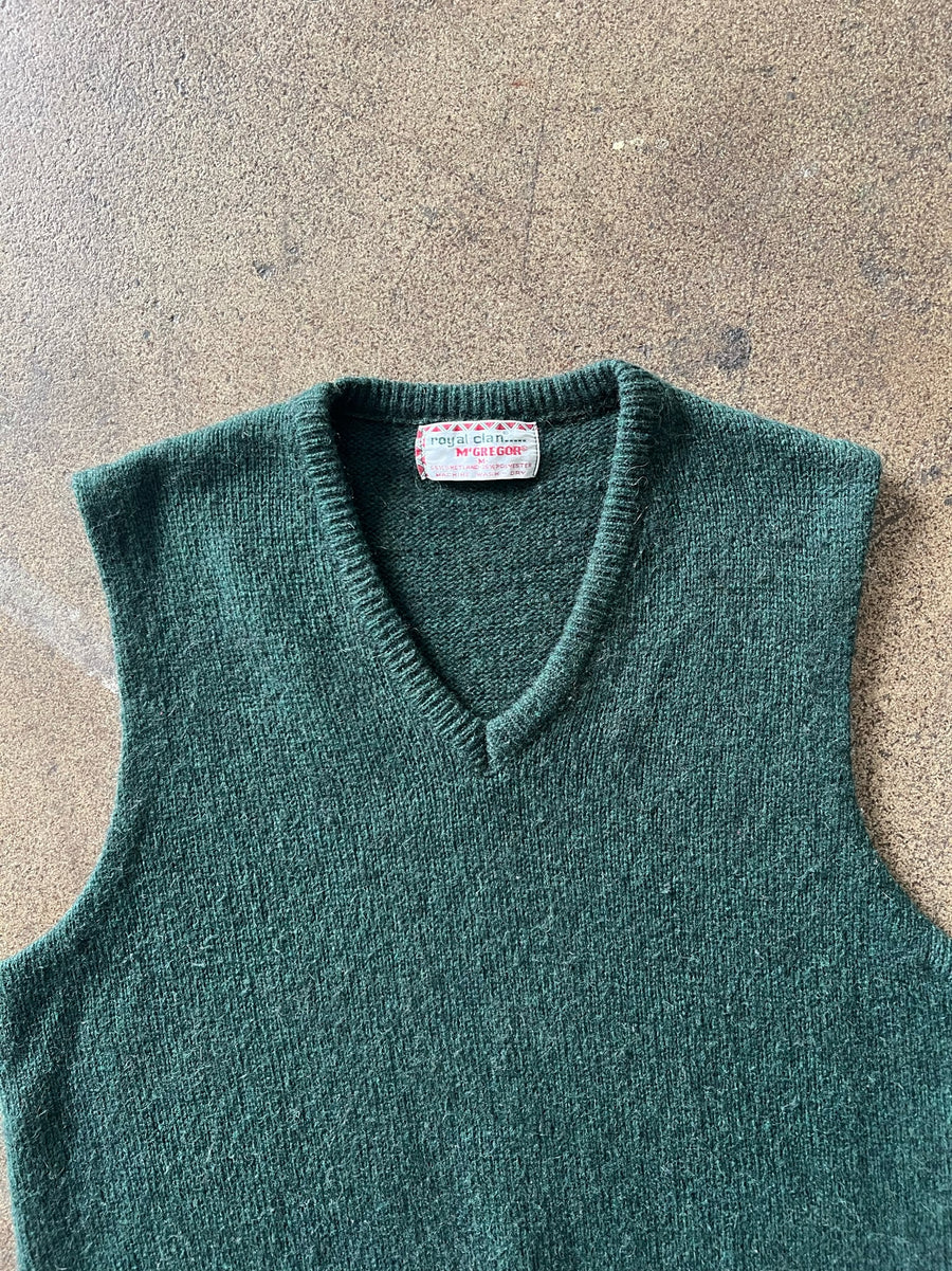 1970s McGregor Green Sweater Vest