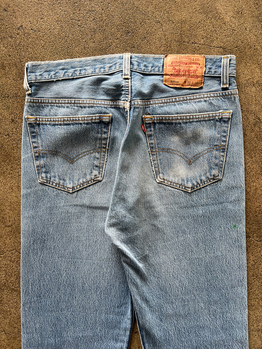 1990s Levi's 501xx Faded Blue Jeans 31