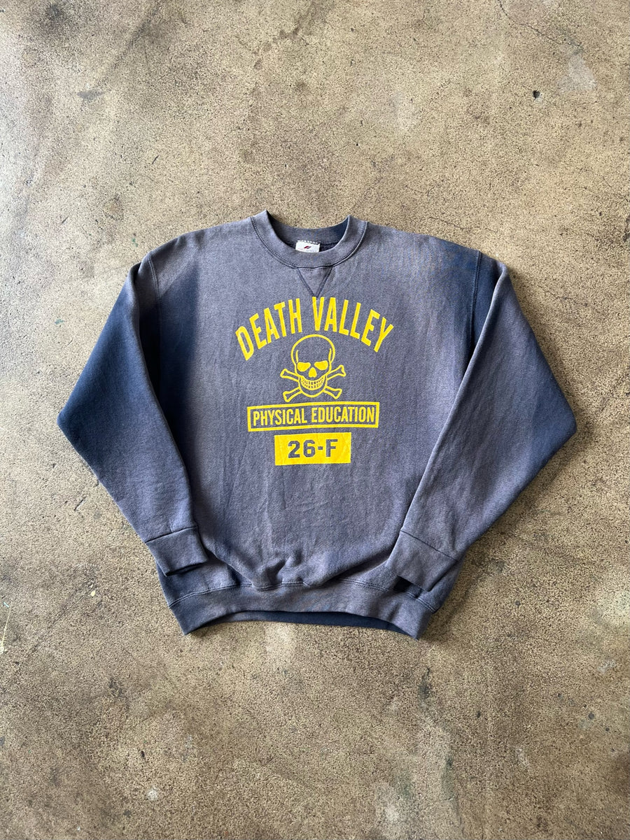 1990s Death Valley Faded Blue Crewneck Sweatshirt