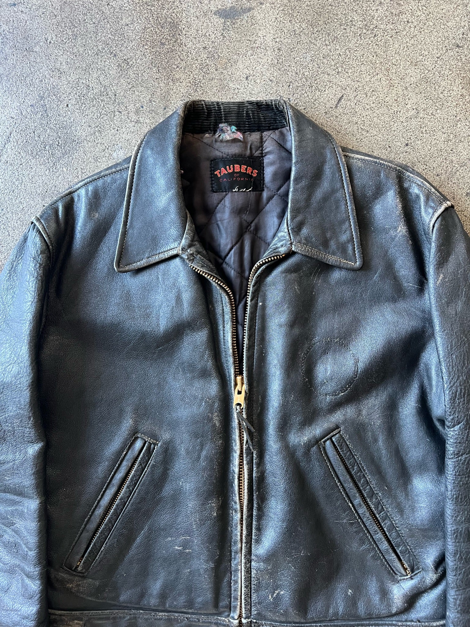 1960s Taubers Faded Black Leather Jacket – Ametora