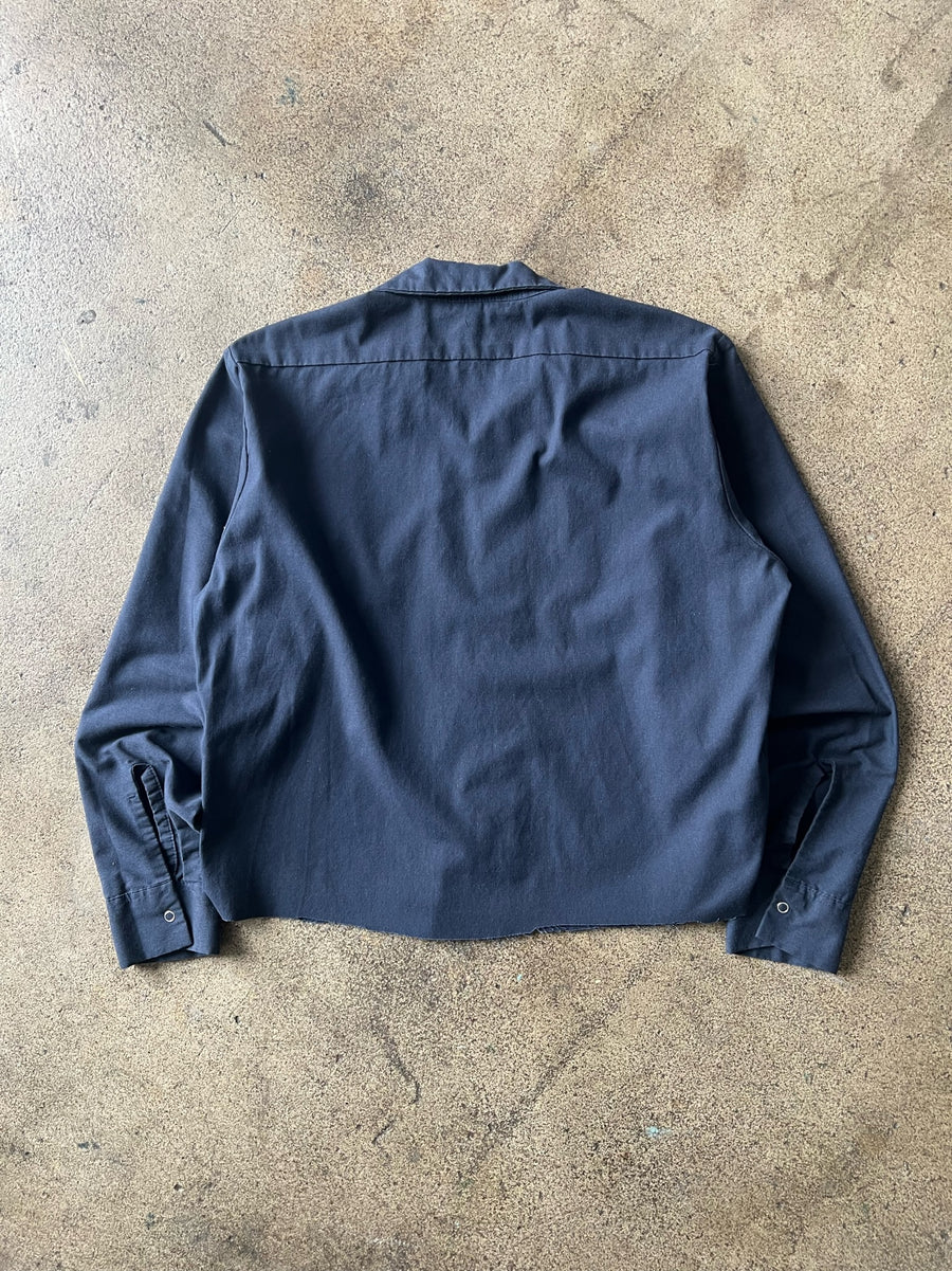 2000s Cropped Long Sleeve Work Shirt