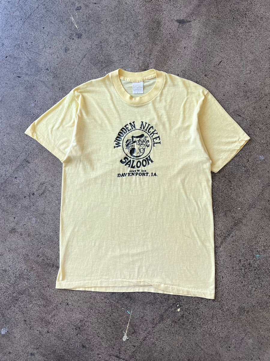 1970s Elert Wooden Nickel Saloon Tee