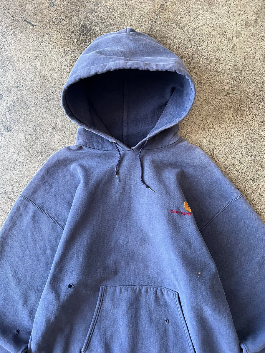 1990s Carhartt Distressed + Faded Hoodie