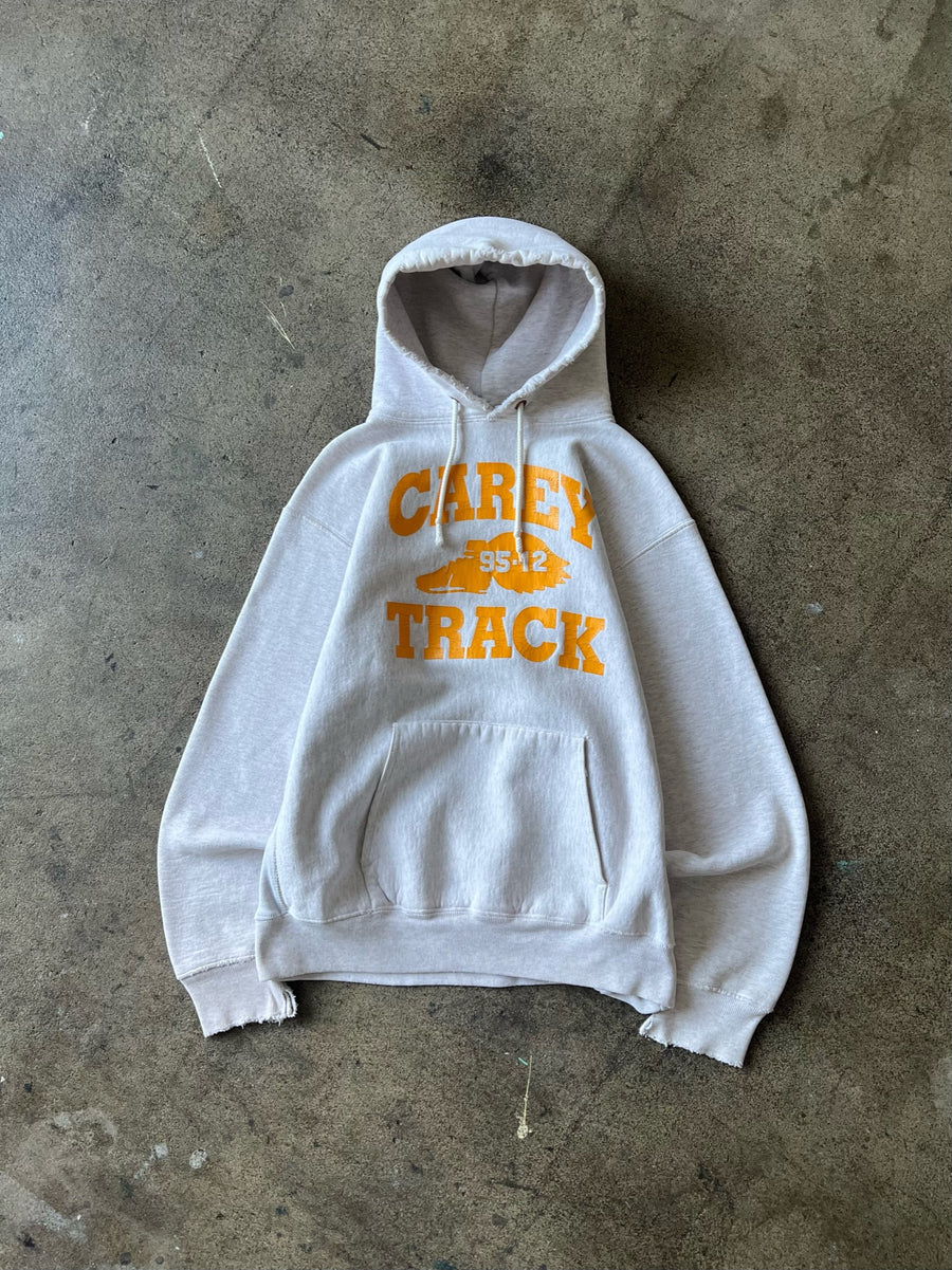 1990s Carey Track Light Gray Hoodie