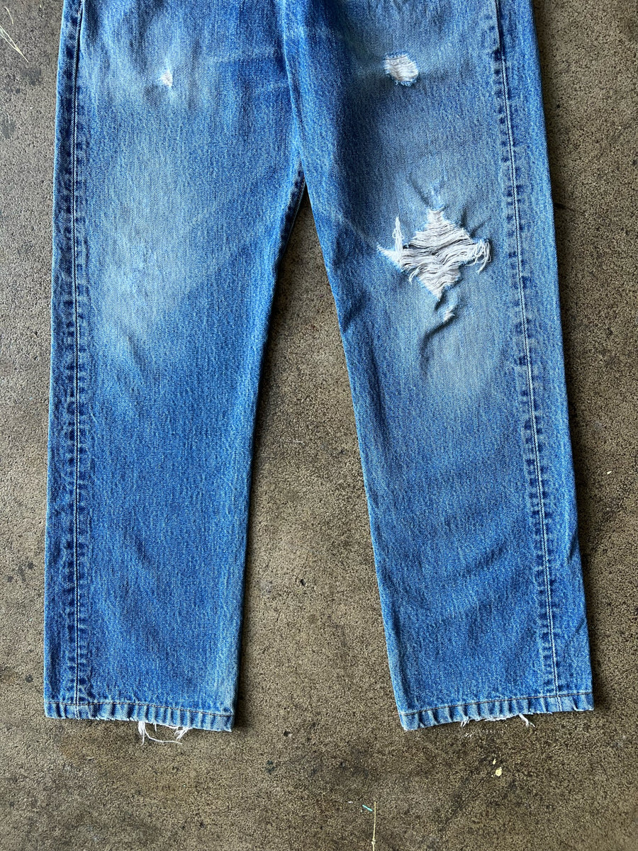 2000s Levi's 501 Faded Blue Jeans 29