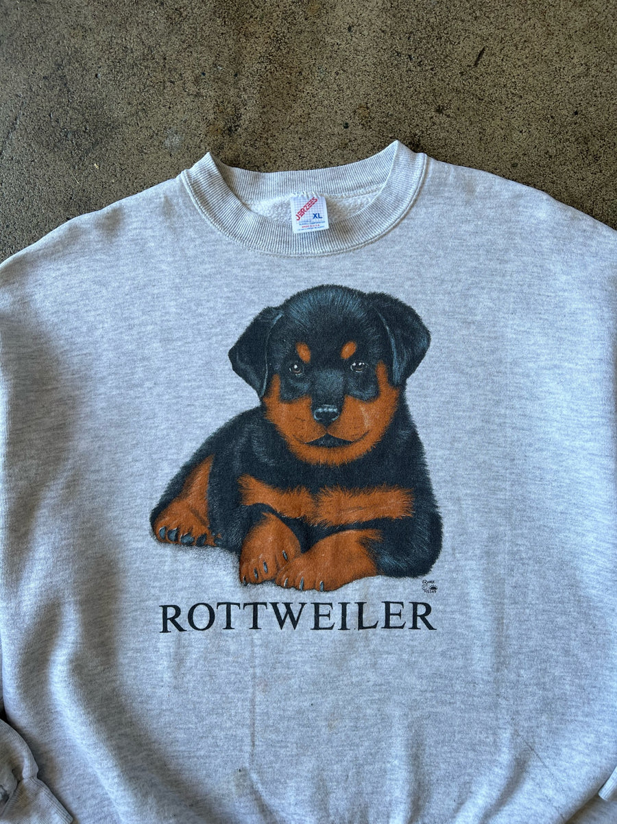 1990s Jerzees Rottweiler Crewneck Sweatshirt