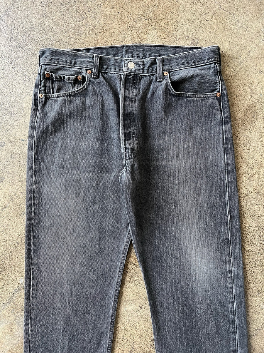 1990s Levi's 501 Faded Black Jeans 34