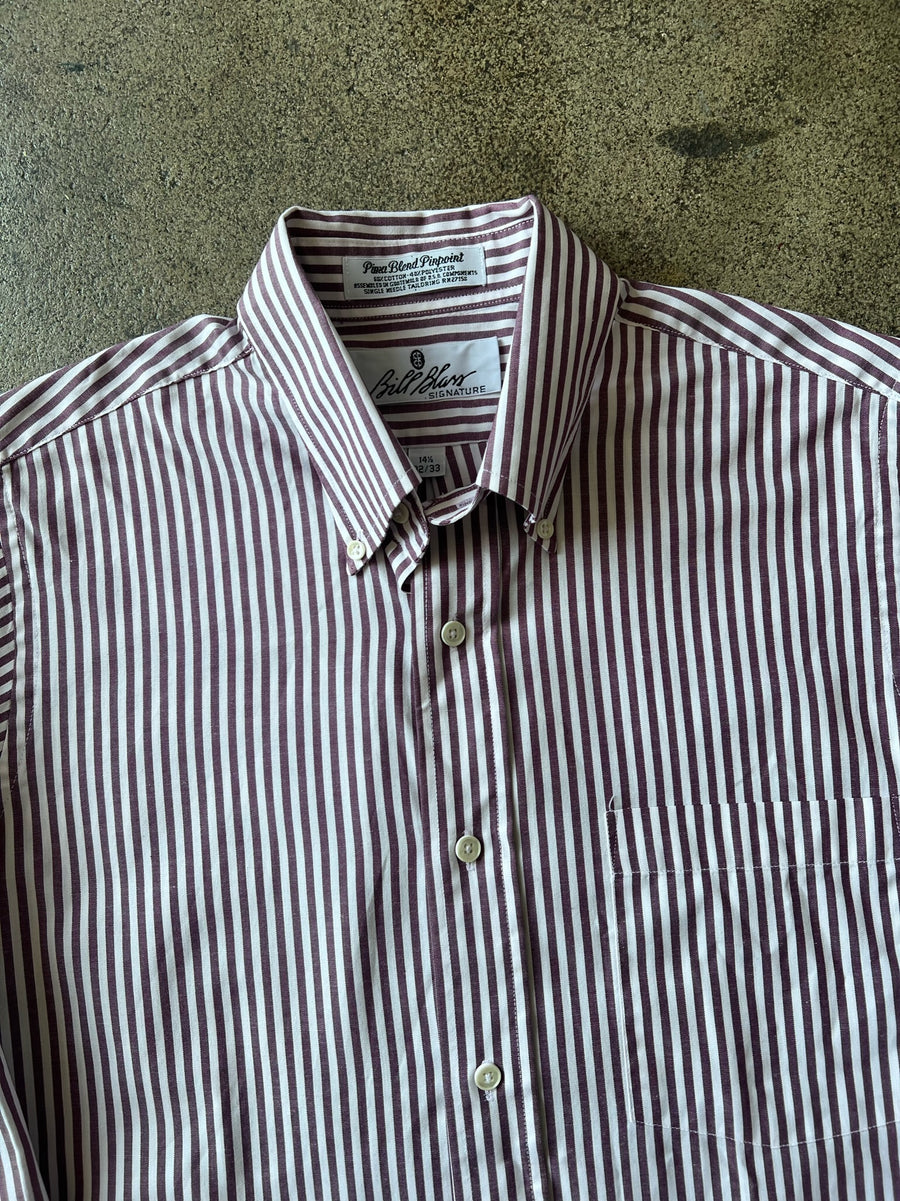 1990s Red Stripe Oxford Pima Shirt