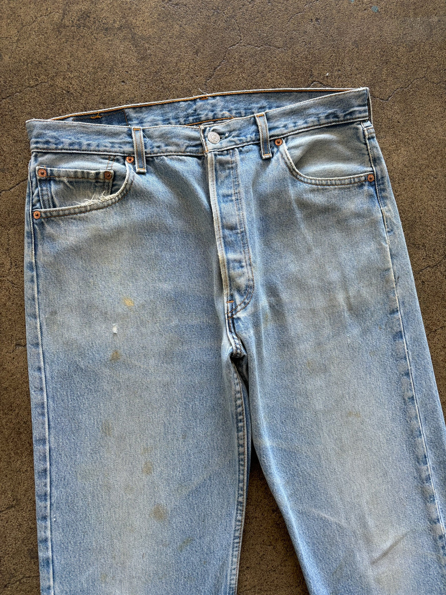 1990s Levi's 501 Jeans Dirty Wash 34 x 30