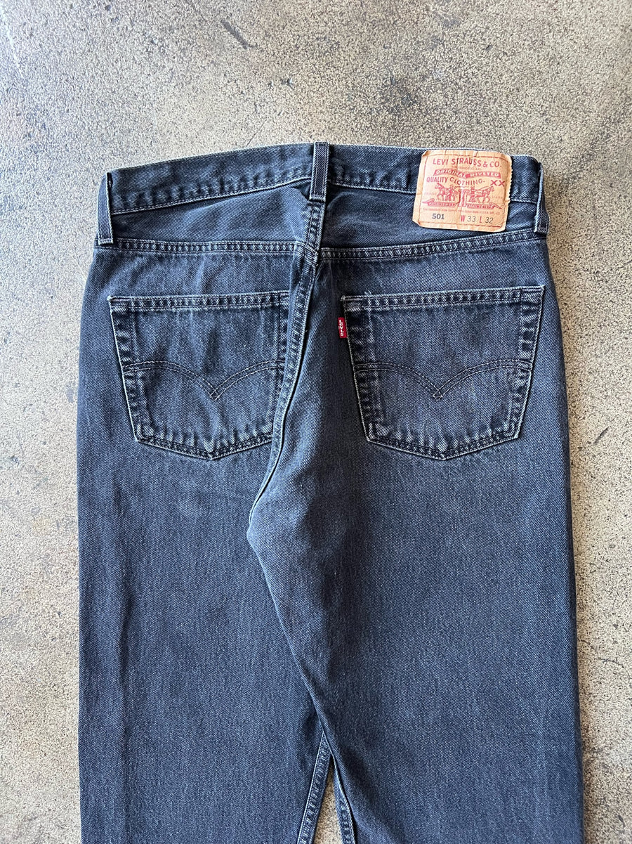 1990s Levi's 501 Faded Black Jeans 31