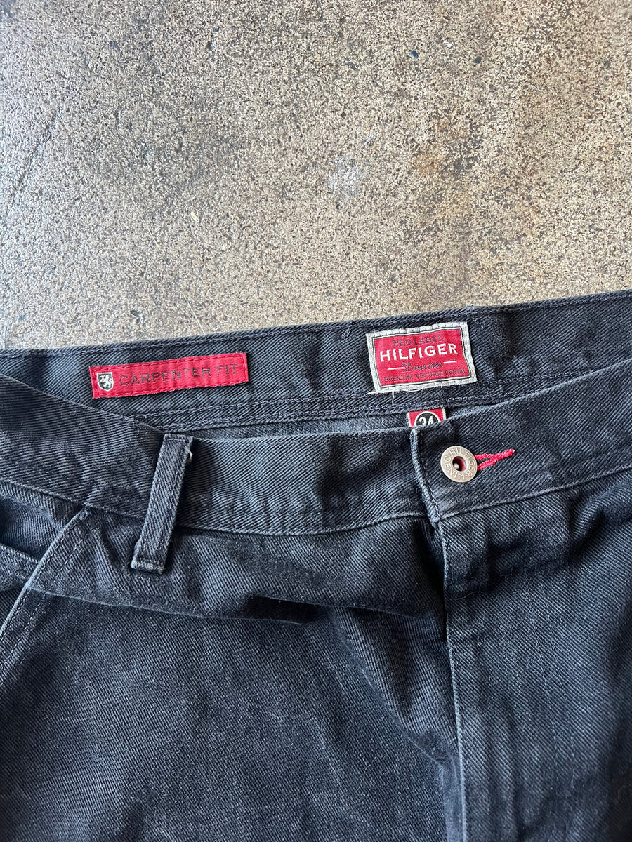 2000s Hilfiger Black Carpenter Jorts 35