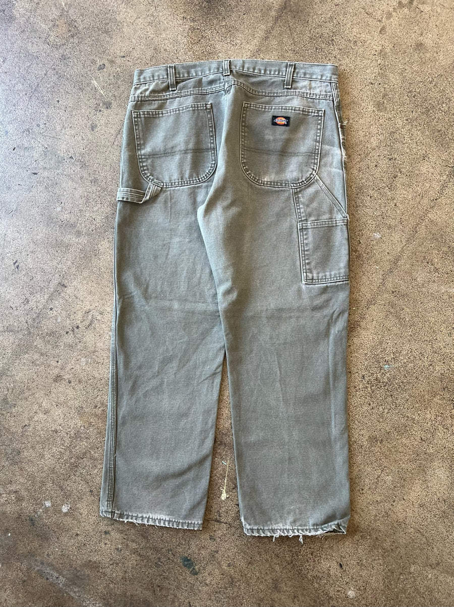 2000s Dickies Moss Green Work Pants 35