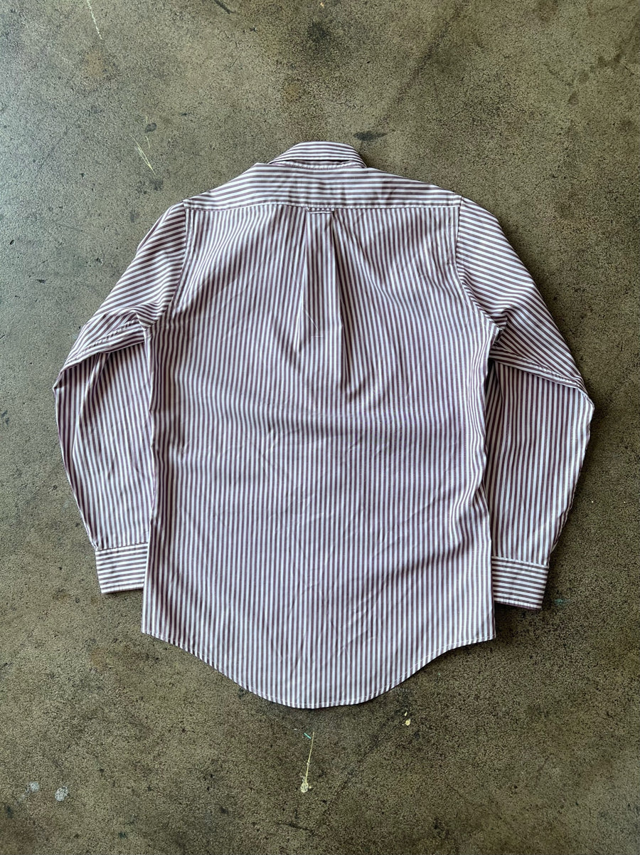 1990s Red Stripe Oxford Pima Shirt