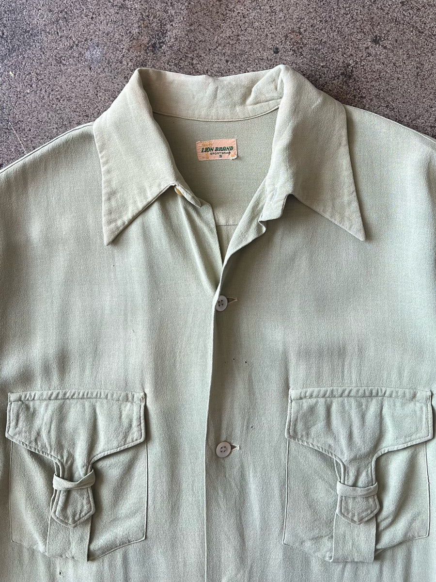 1940s Lion Brand Buckle Shirt