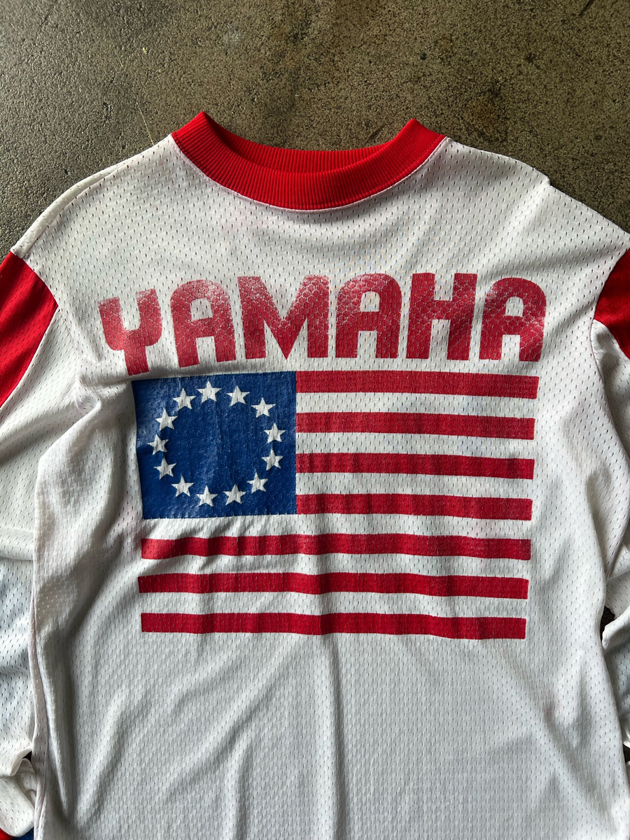 1970s Yamaha Chain Stitch Moto Jersey