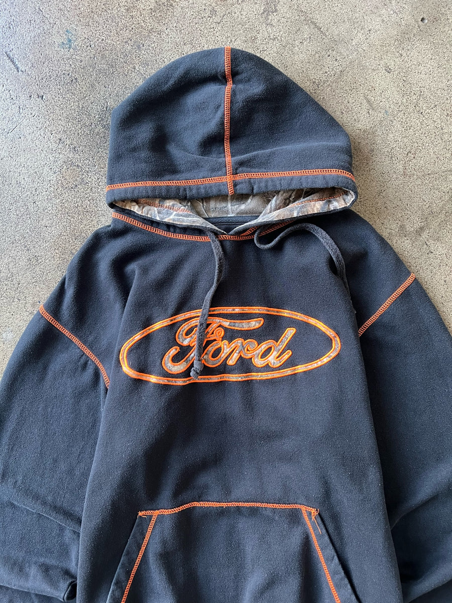 2000s Ford Contrast Stitch Hoodie
