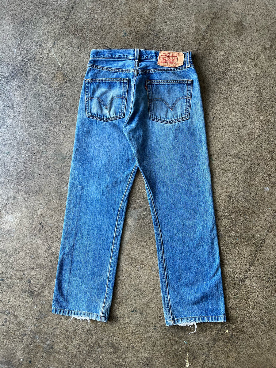 2000s Levi's 501 Faded Blue Jeans 29