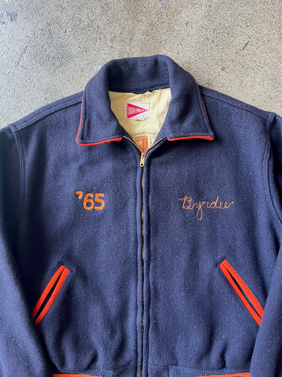 1960s Hershey High Trojans Chain Stitch Varsity Jacket