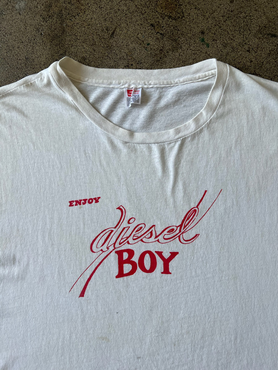 1990s Hanes Chopped and Cropped Diesel Boy Tee