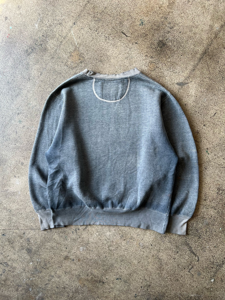 1990s Crewneck Sweatshirt Faded Blue Gray