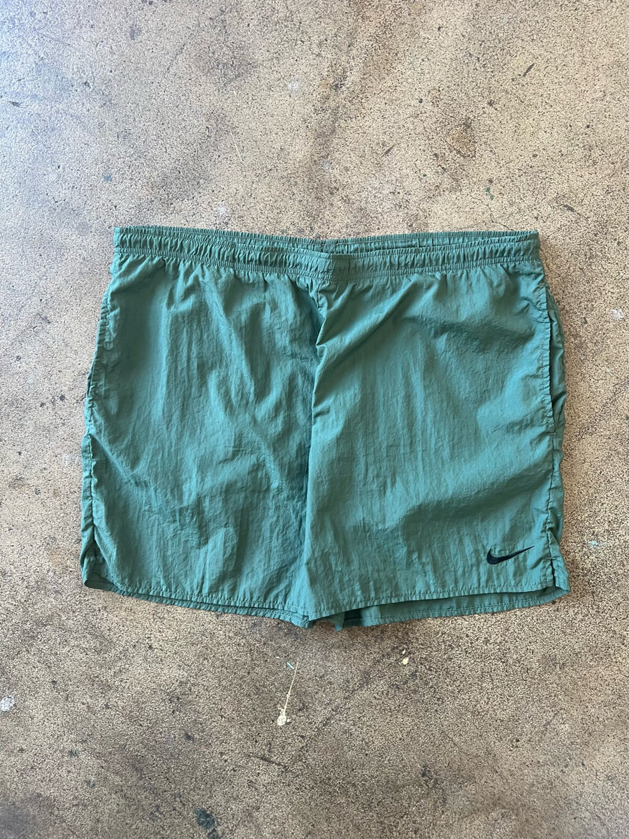 1990s Nike Green Nylon Shorts 5