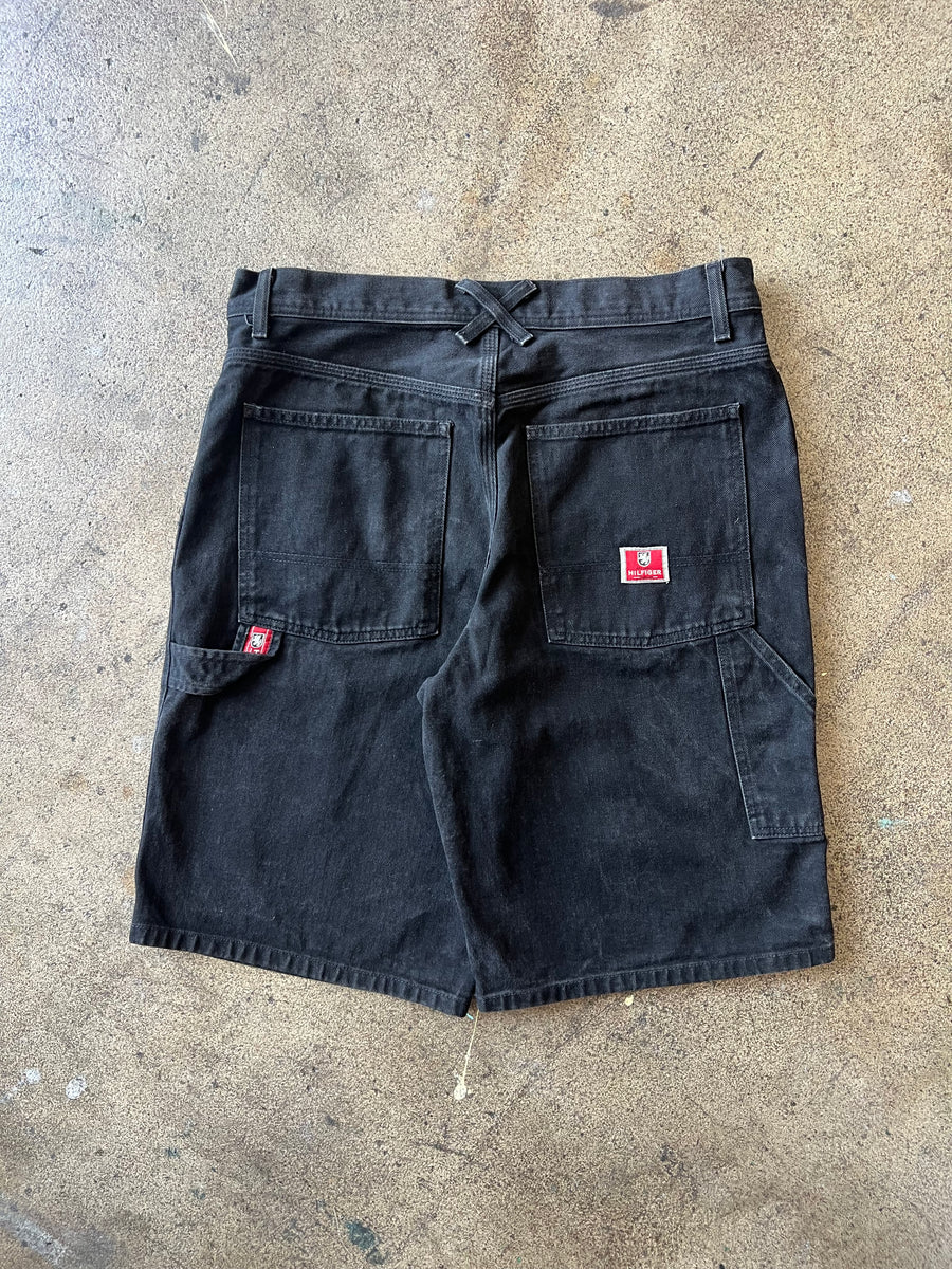 2000s Hilfiger Black Carpenter Jorts 35