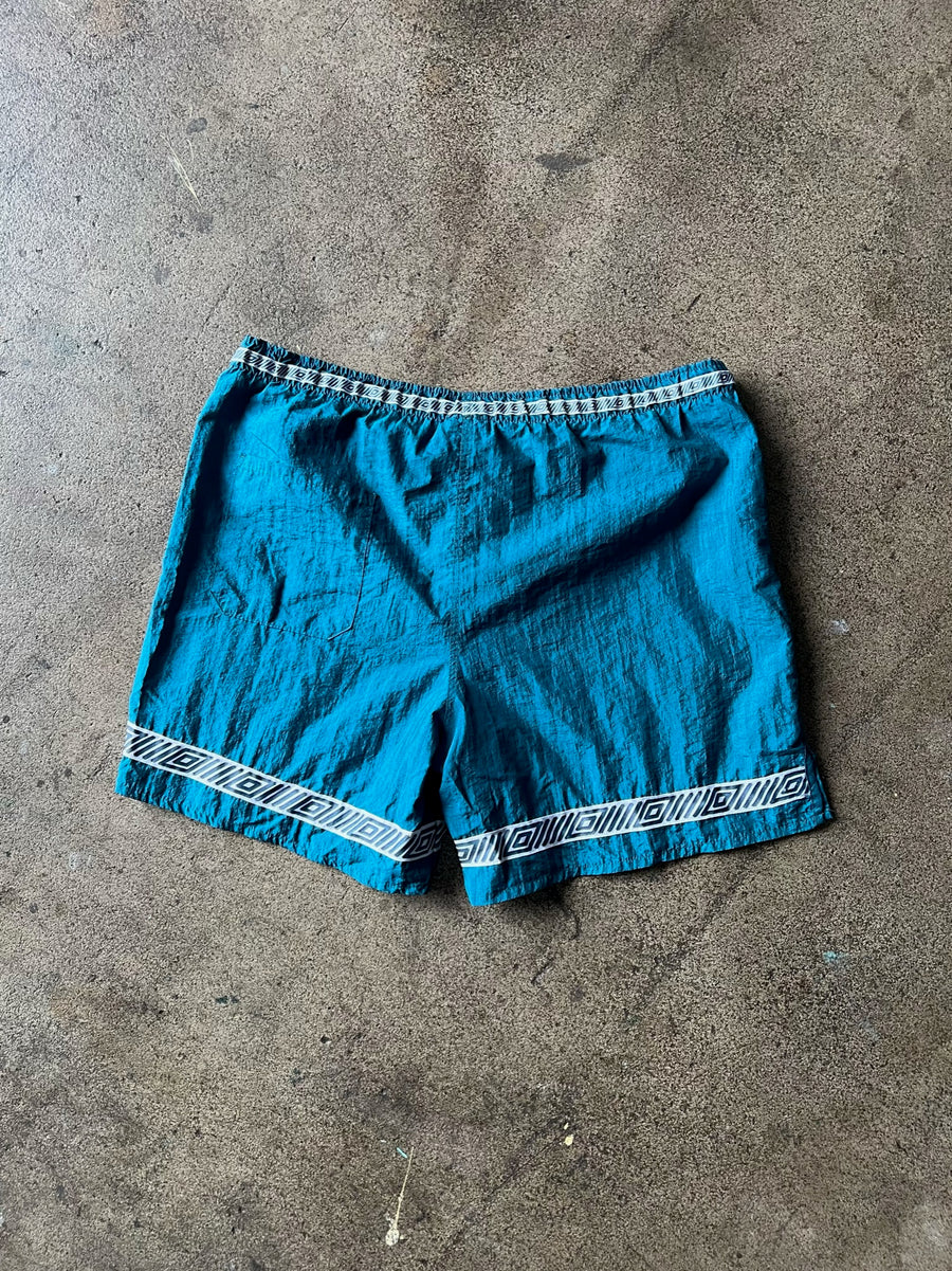 1990s Umbro Turquoise Soccer Shorts