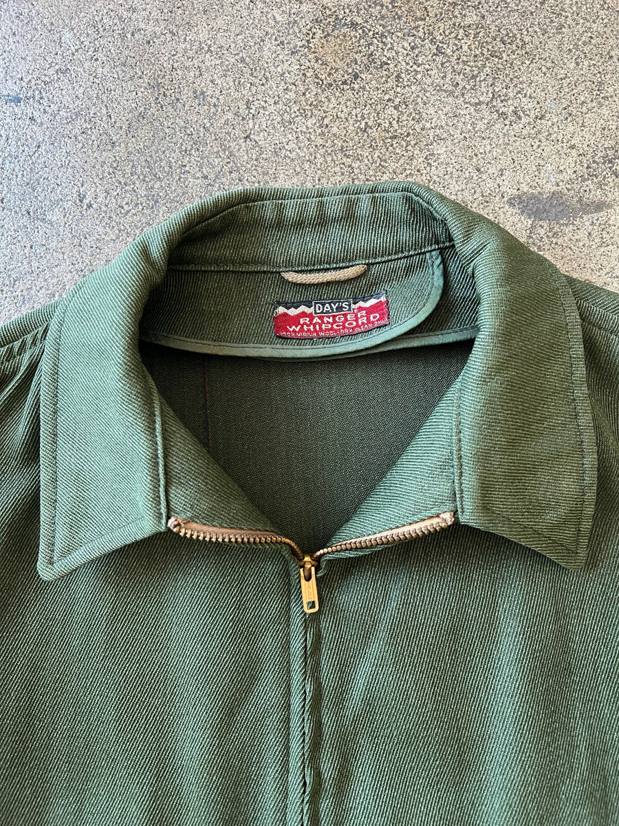 1950s Day's Whipcord Green Work Jacket