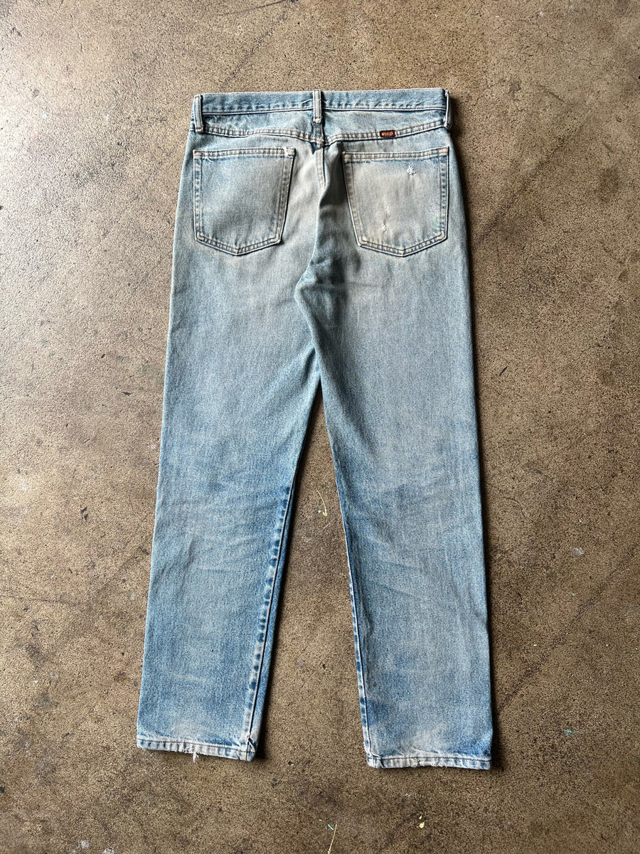 1990s Rustler Distressed Dirty Wash Jeans 33