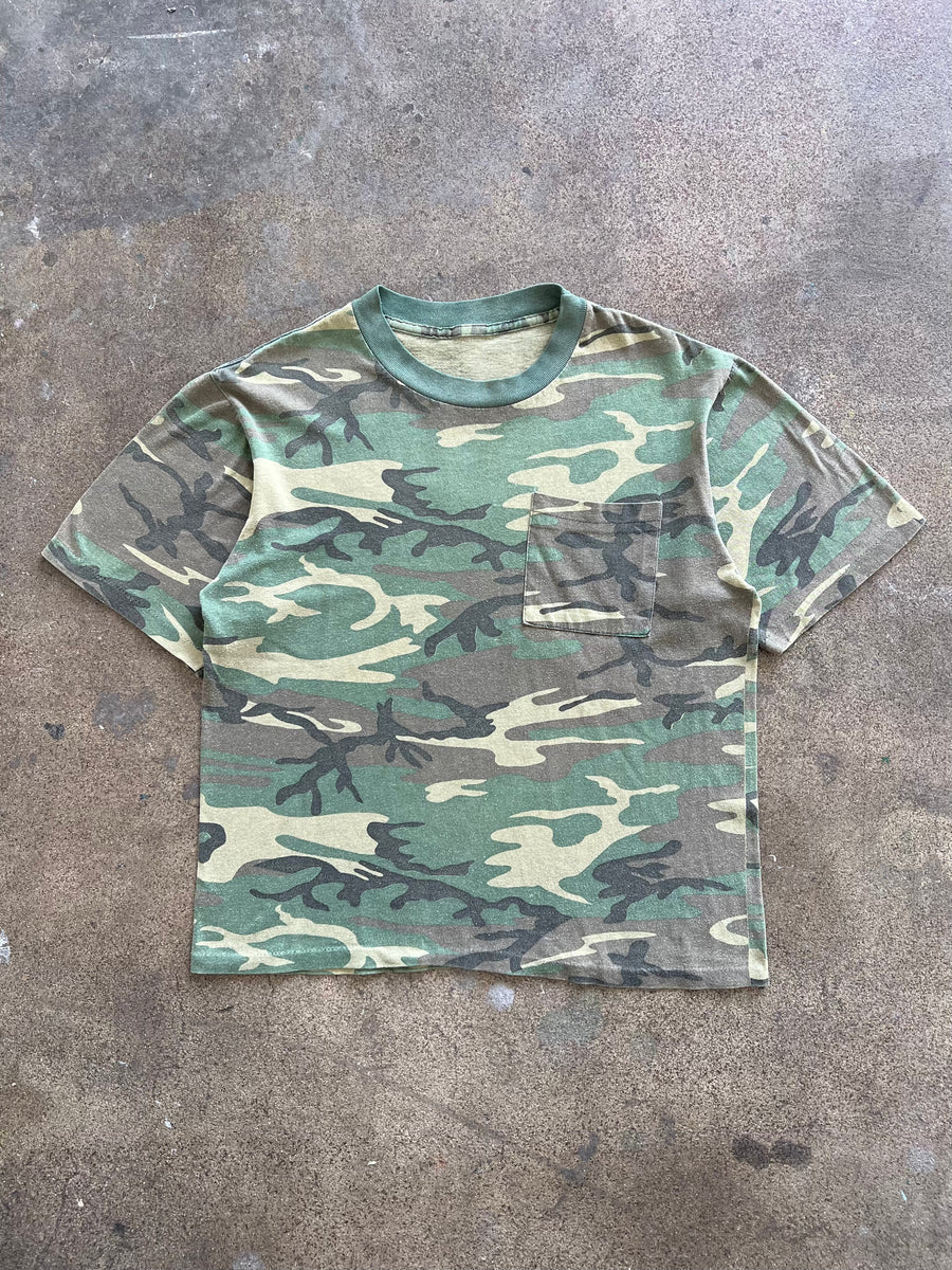 1990s Single Stitch Camo Tee