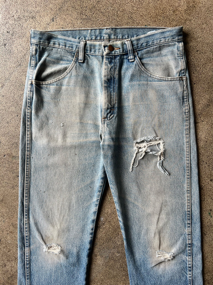 1990s Rustler Distressed Dirty Wash Jeans 33