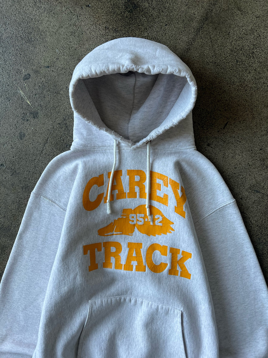 1990s Carey Track Light Gray Hoodie