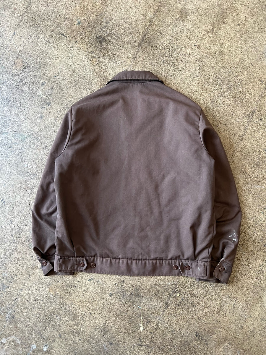 1970s Faded Brown Two Pocket Work Jacket