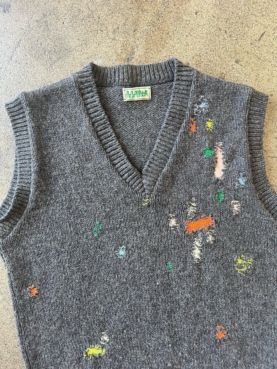 1990s LL Bean Repaired Sweater Vest