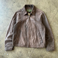 ジャケット・アウター 00s Eddie Bauer A-2 leather down jacket 2000s Eddie Bauer Faded Brown Leather Jacket – Ametora