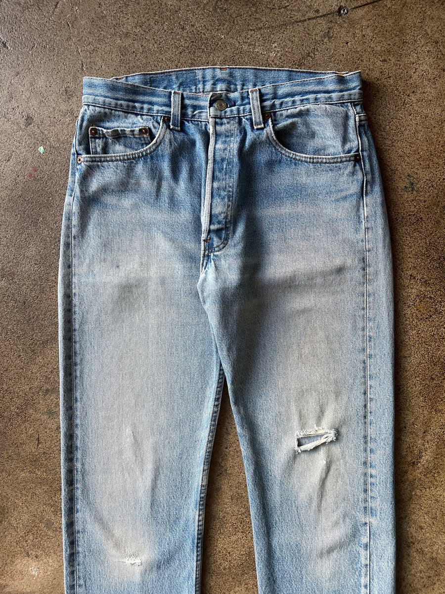 1990s Levi's 501 Distressed + Faded Jeans 31