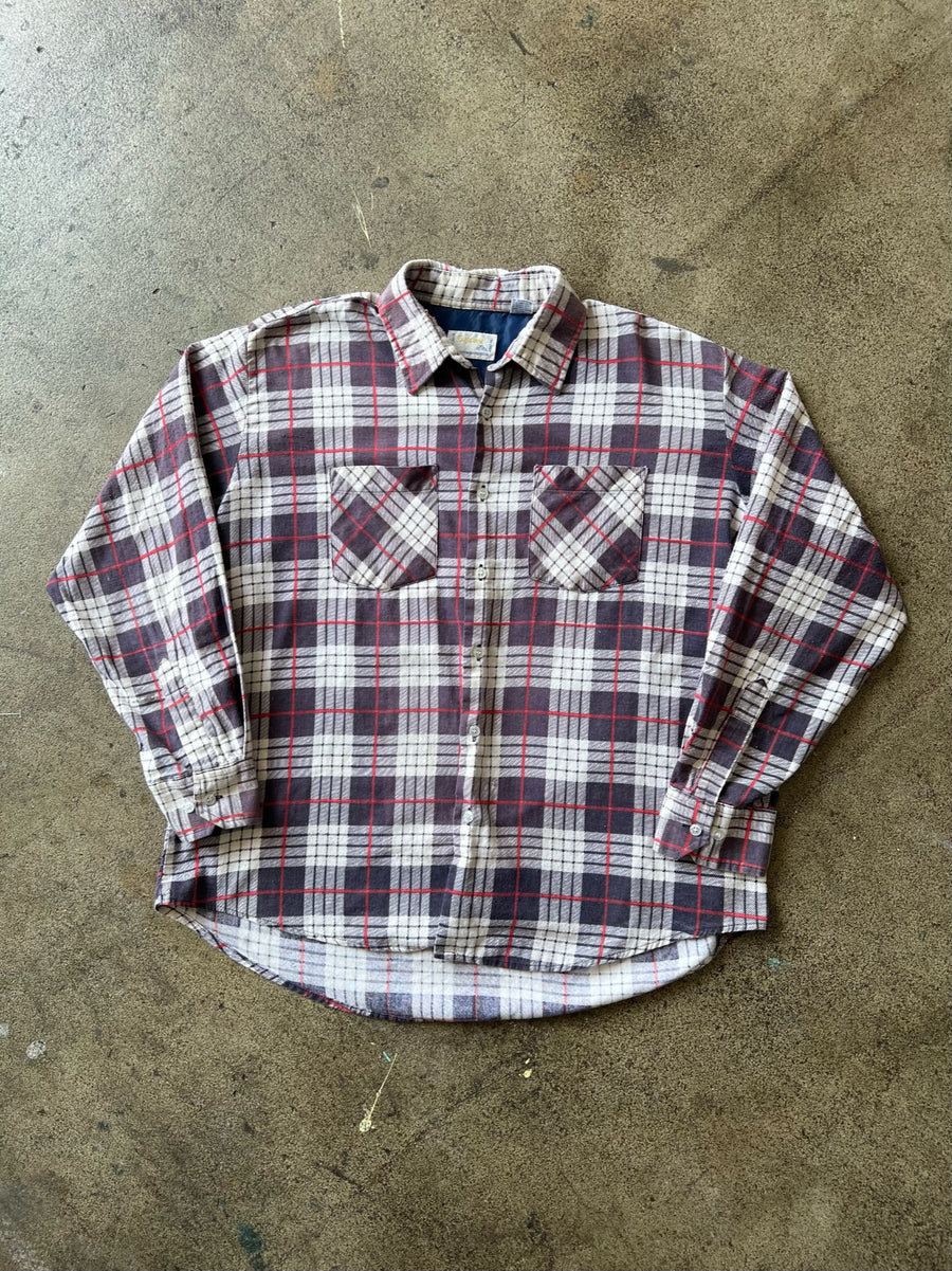 1980s Cascade Two Pocket Plaid Flannel Shirt
