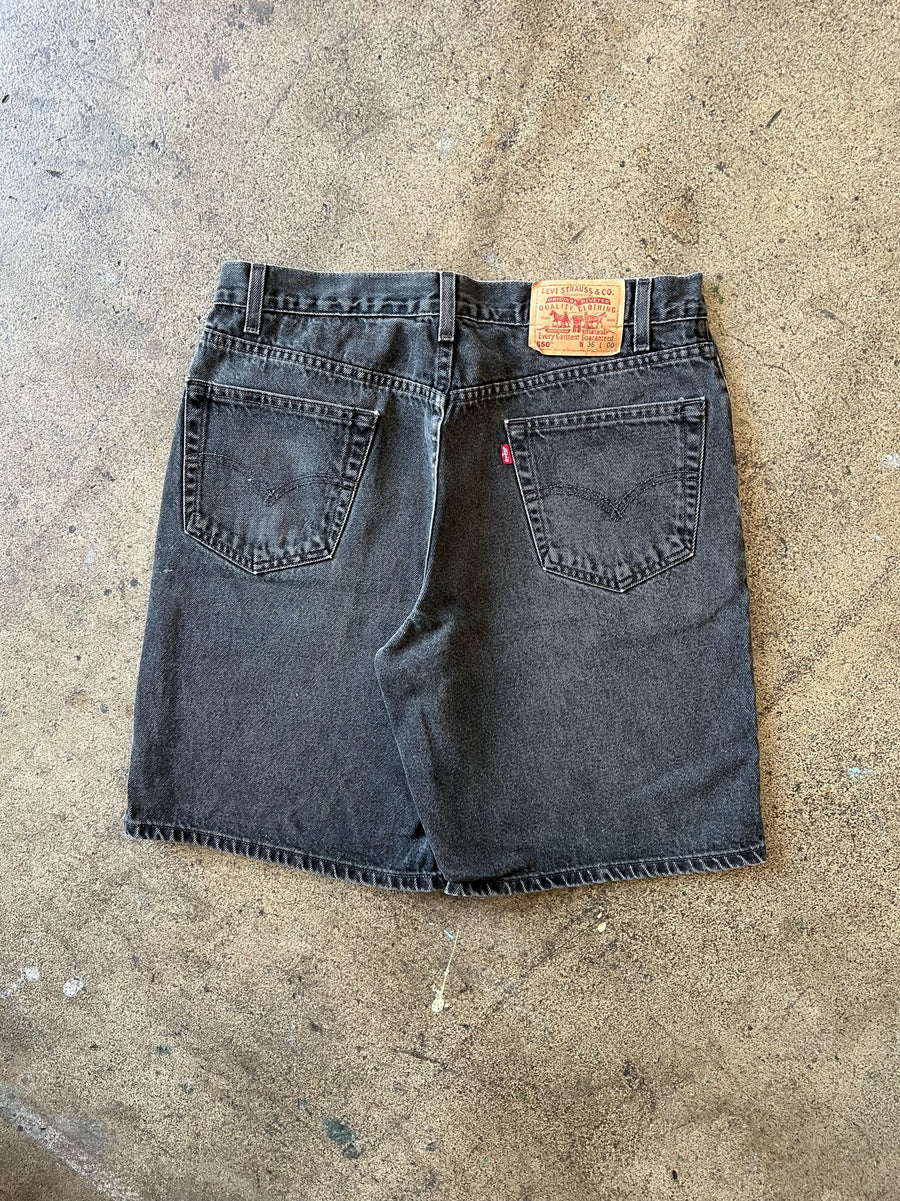 1990s Levi's 550 Faded Black Jorts 34