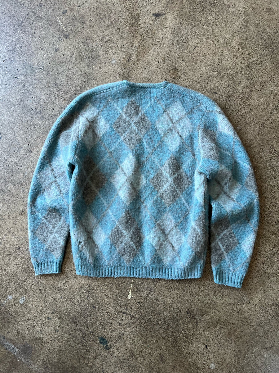 1970s Argyle Virgin Wool Sweater