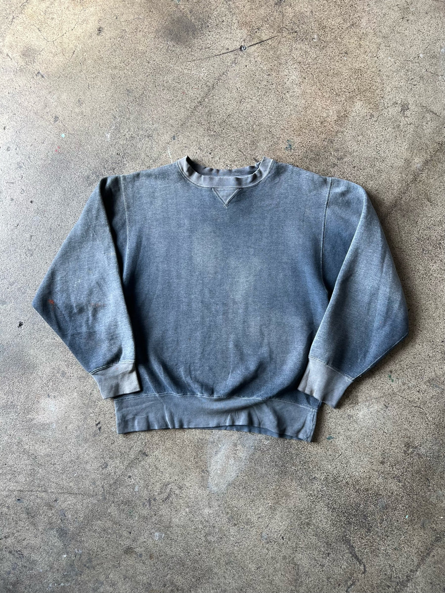 1990s Crewneck Sweatshirt Faded Blue Gray